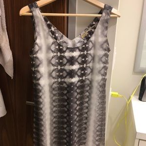 Silk patterned max studio dress